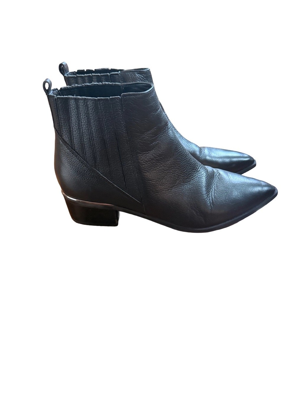 Marc Fisher Black Pointed Toe Ankle Boots - Women